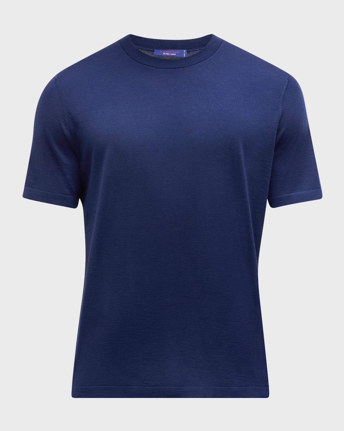 Stefano Ricci Men 's Cashmere Crewneck T-Shirt | Thumbnail 8 Stefano Ricci Men 's Cashmere Crewneck T-Shirt | Thumbnail 8
