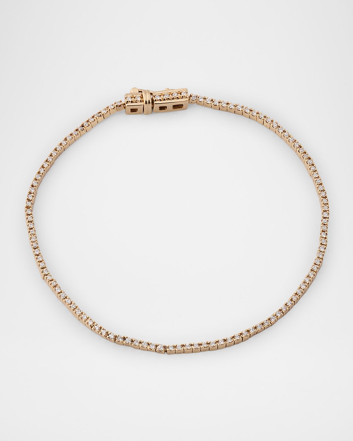 LANA 14K Gold Skinny Diamond Tennis Bracelet