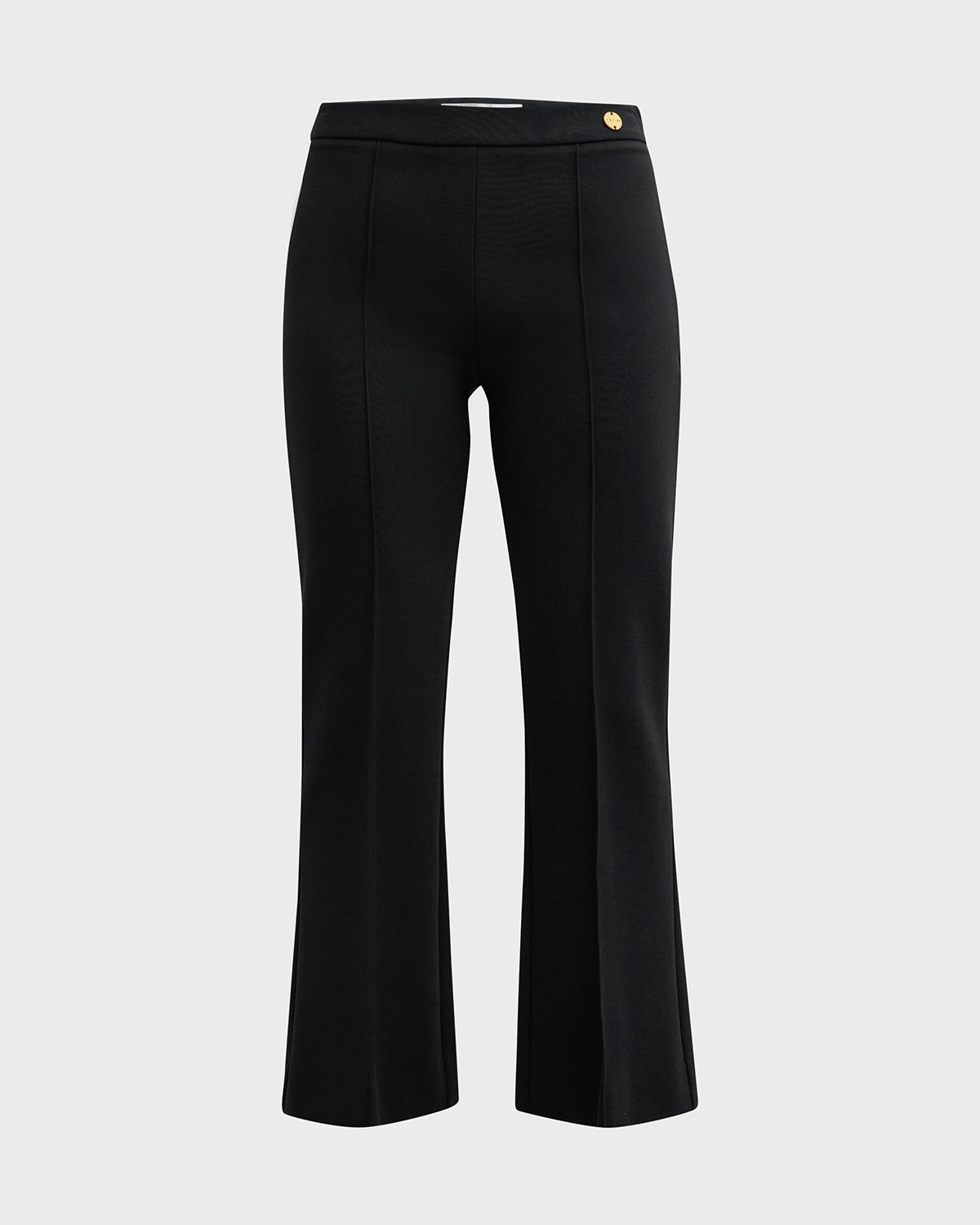 CALLAS Milano Lola Cropped Pintuck Flare-Leg Pants
