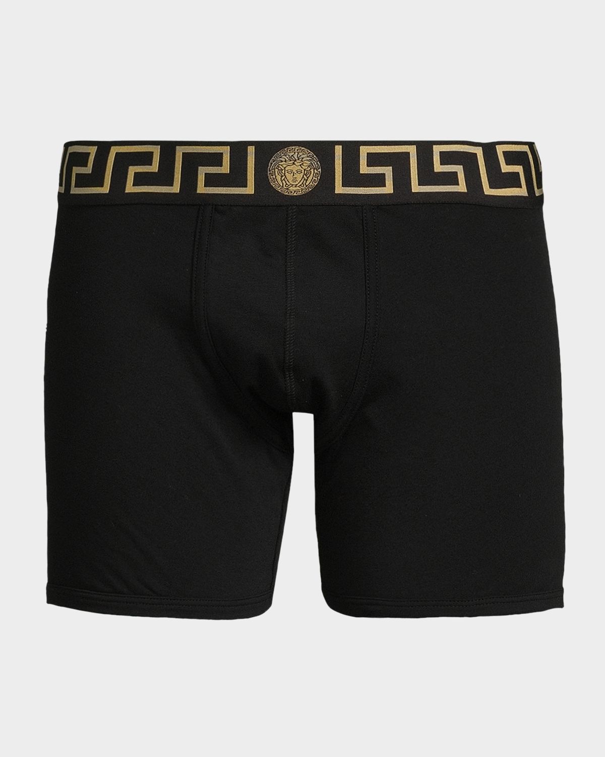 Versace Men 's Organic Cotton Greek Key Boxer Briefs
