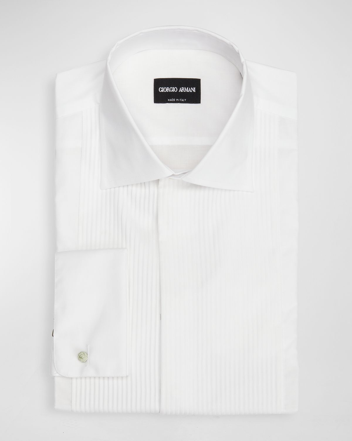 Giorgio Armani Men 's Pleated Bib Basic Tuxedo Shirt