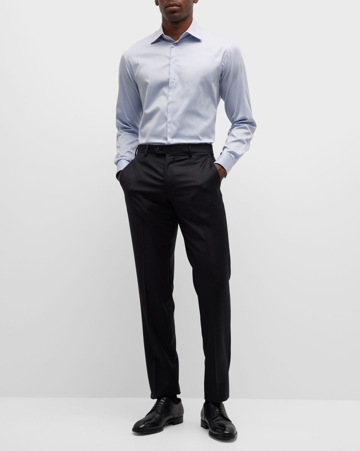 Giorgio Armani Men 's Basic Solid Dress Trousers | Thumbnail 5 Giorgio Armani Men 's Basic Solid Dress Trousers | Thumbnail 5