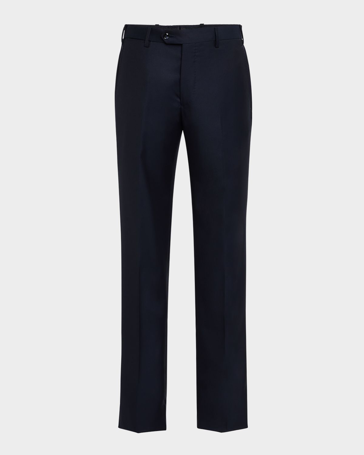 Giorgio Armani Men 's Flat-Front Twill Trousers