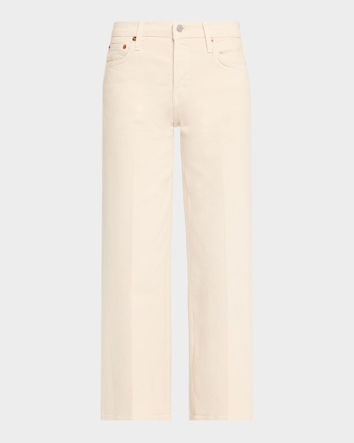 RE/DONE Mid-Rise Wide-Leg Crop Jeans