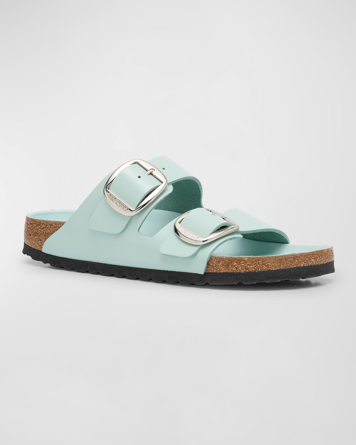 BIRKENSTOCK Arizona Leather Dual-Buckle Slide Sandals
