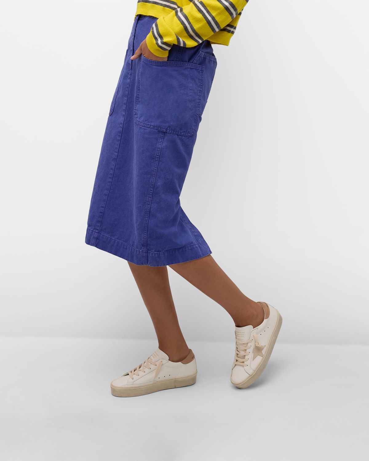 Golden Goose Hi Star Leather Low-Top Sneakers