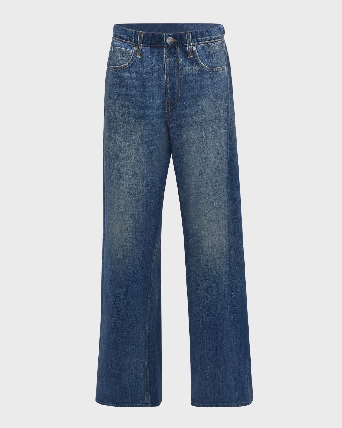 Rag & Bone rb Miramar Cotton-Terry Wide-Leg Jeans