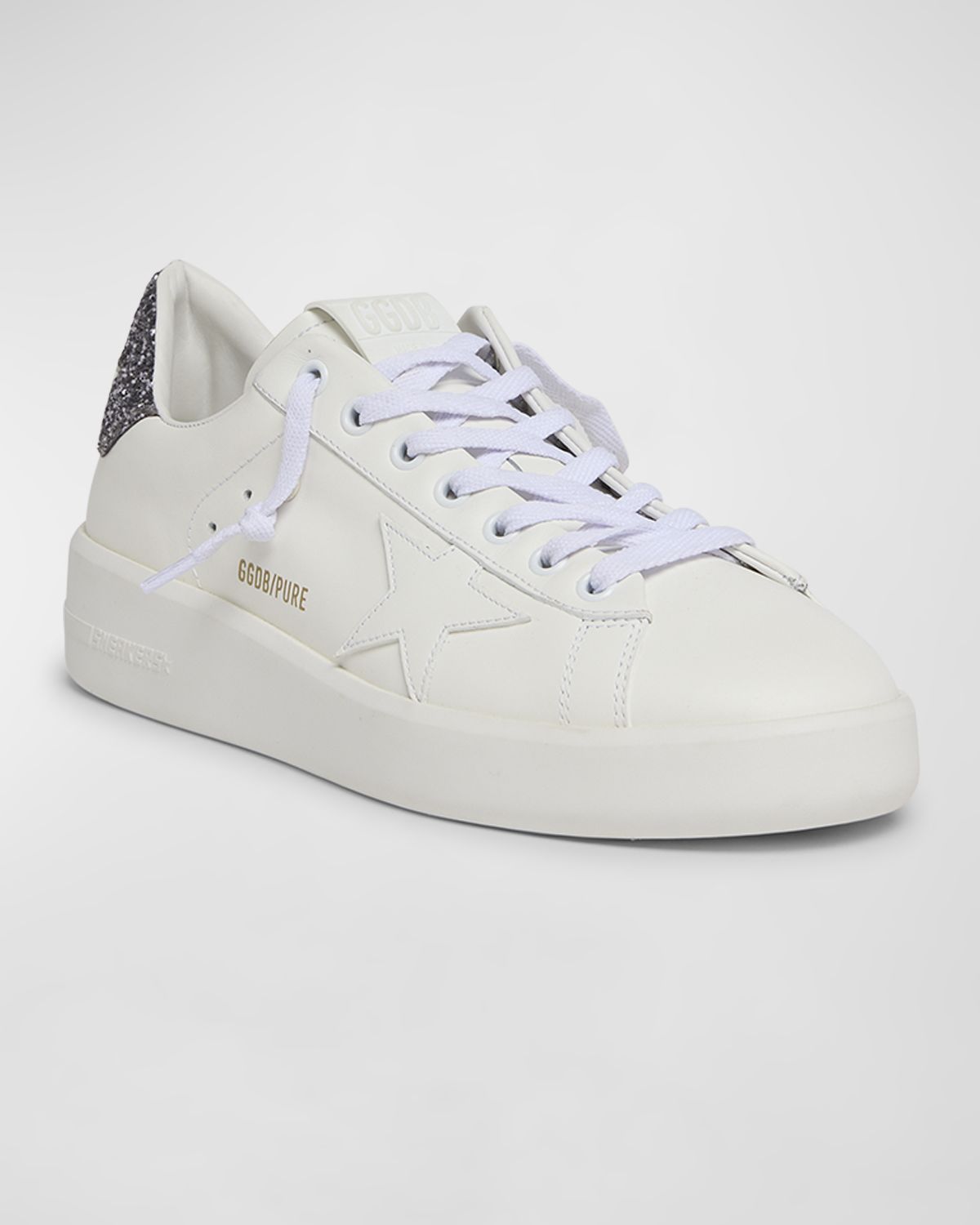 Golden Goose Purestar Leather Glitter Low-Top Sneakers | Thumbnail 3 Golden Goose Purestar Leather Glitter Low-Top Sneakers | Thumbnail 3