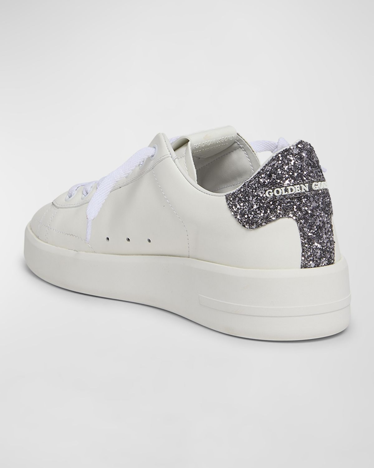 Golden Goose Purestar Leather Glitter Low-Top Sneakers | Thumbnail 4 Golden Goose Purestar Leather Glitter Low-Top Sneakers | Thumbnail 4