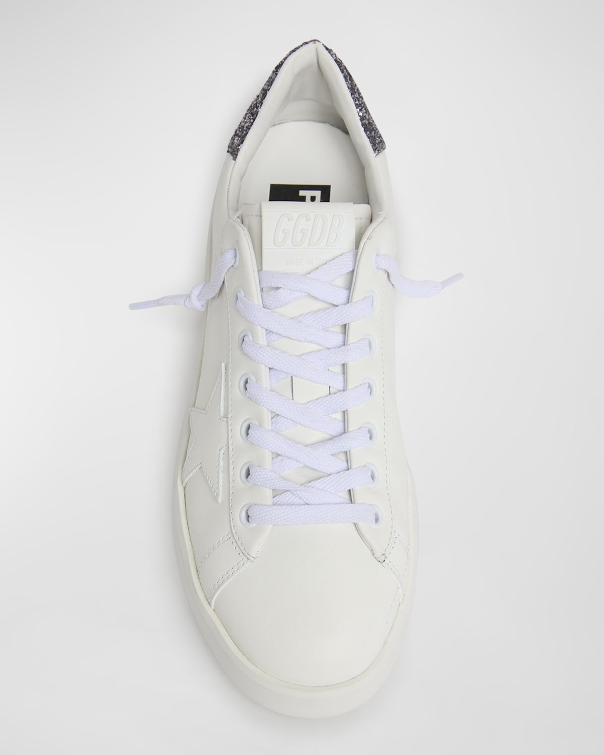 Golden Goose Purestar Leather Glitter Low-Top Sneakers | Thumbnail 6 Golden Goose Purestar Leather Glitter Low-Top Sneakers | Thumbnail 6