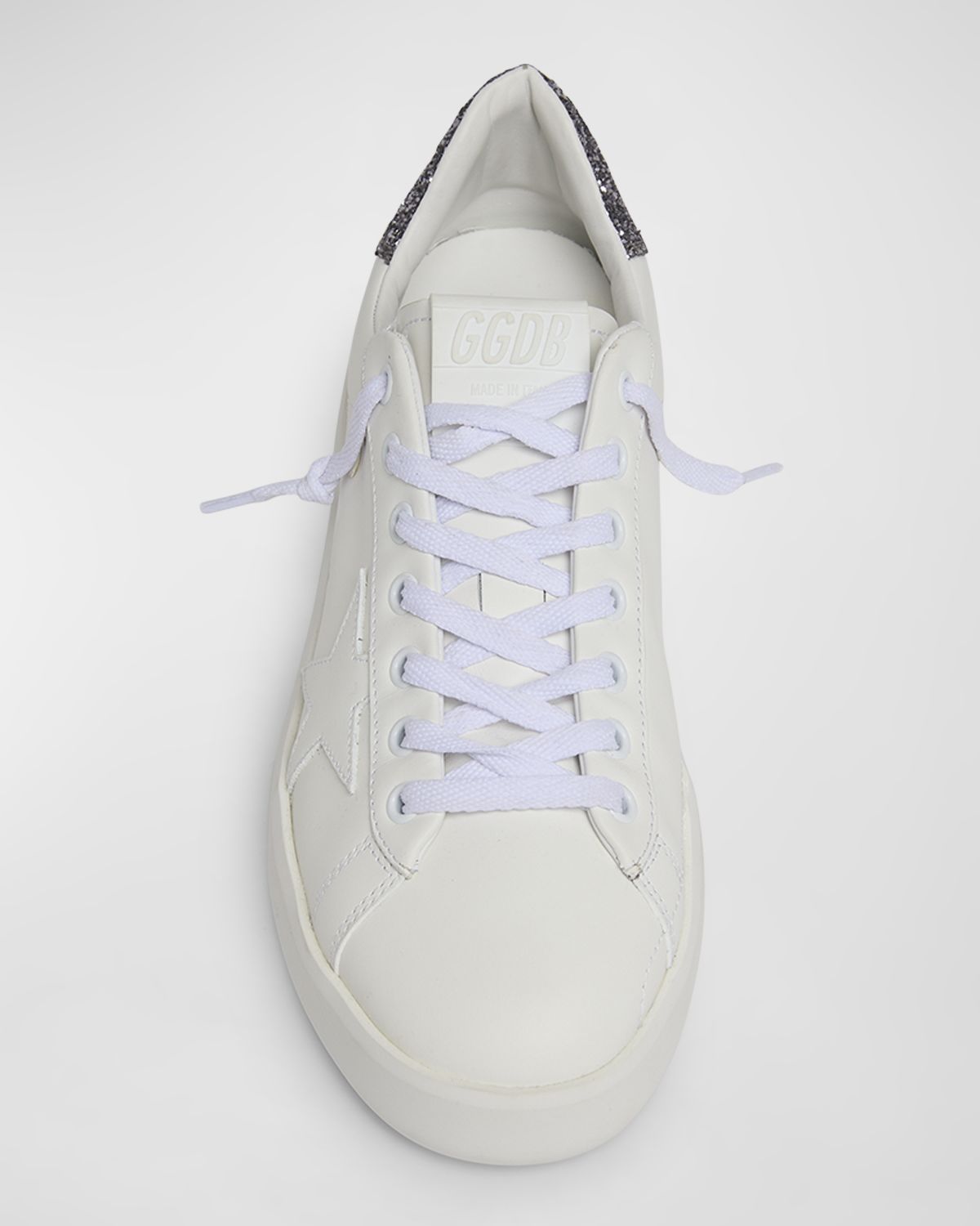 Golden Goose Purestar Leather Glitter Low-Top Sneakers | Thumbnail 5 Golden Goose Purestar Leather Glitter Low-Top Sneakers | Thumbnail 5
