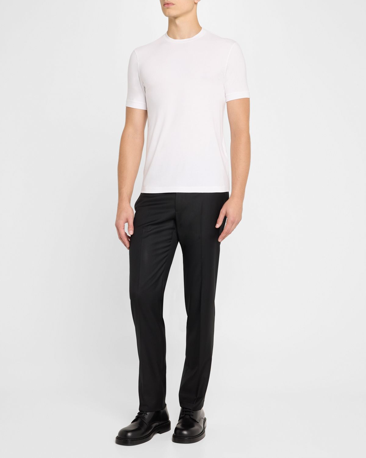 Giorgio Armani Men 's Textured Stretch T-Shirt