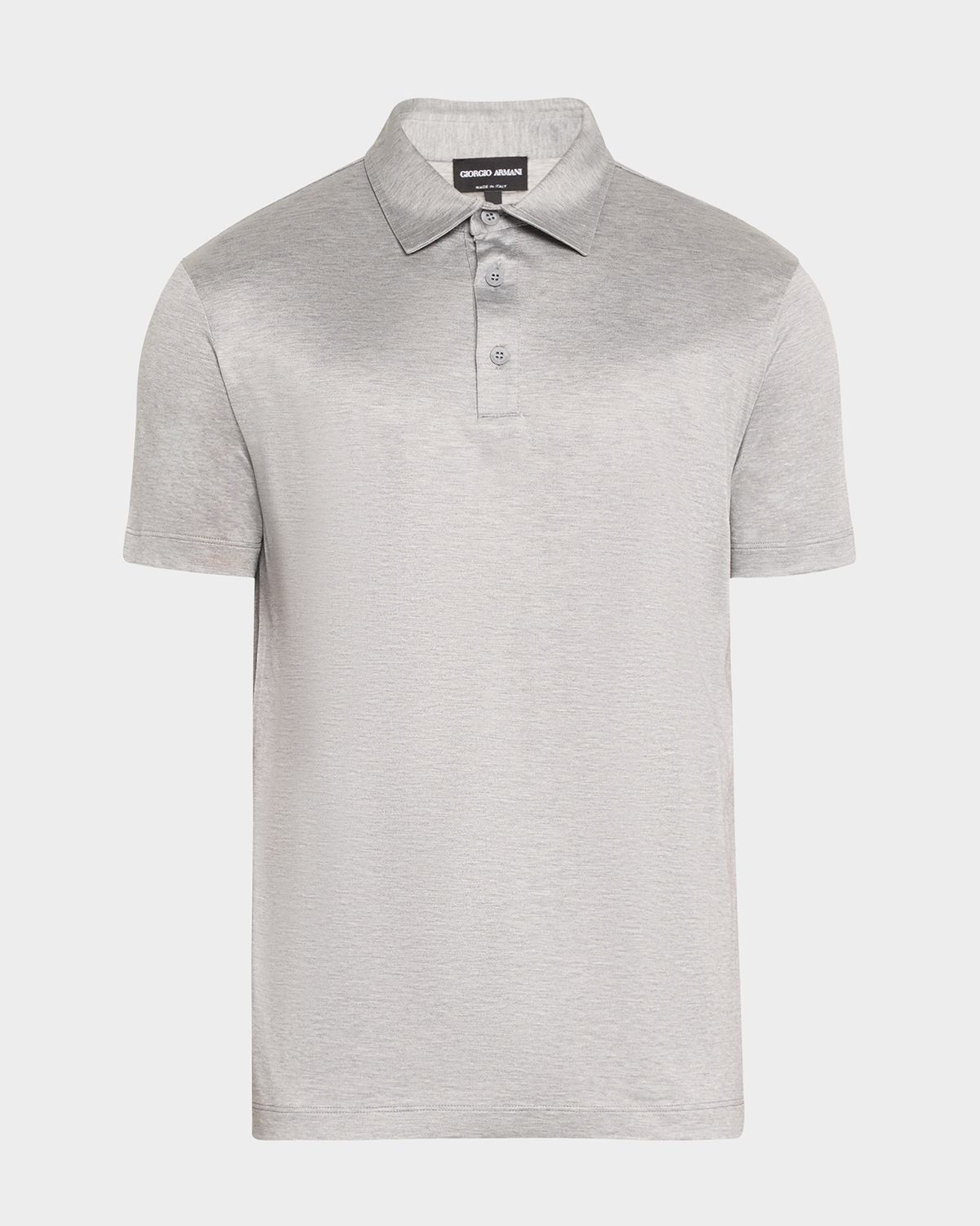 Giorgio Armani Men 's Solid Jersey Polo Shirt
