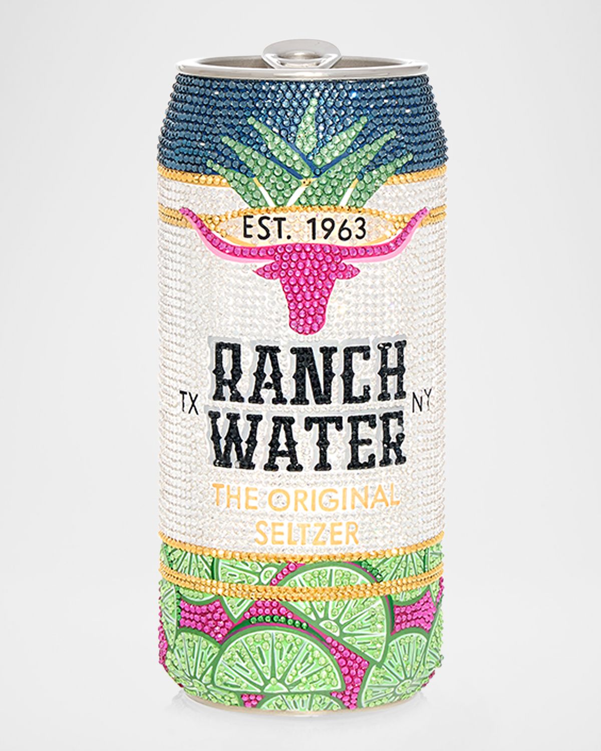 Judith Leiber Couture Ranch Water Beverage Can Clutch Bag