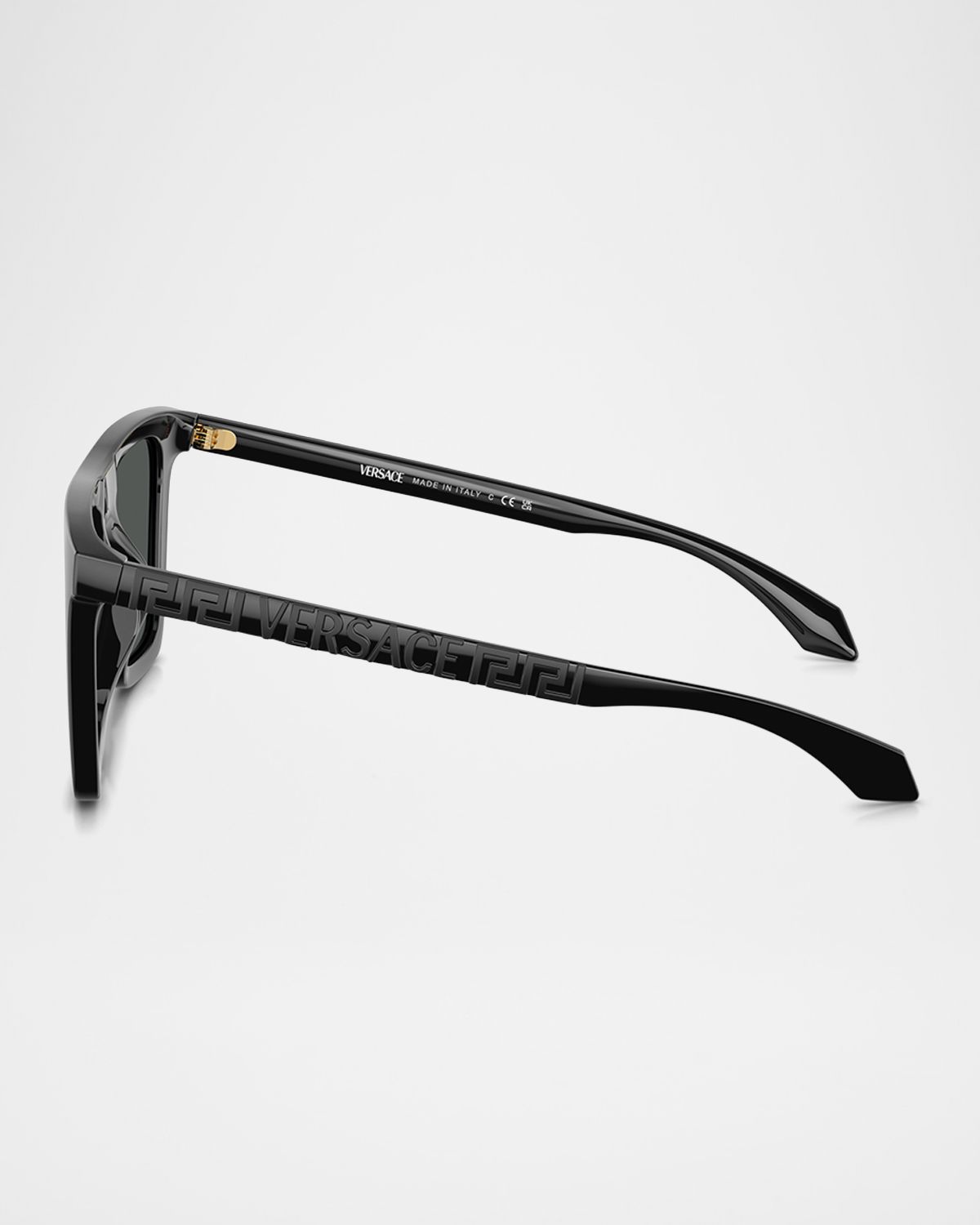 Versace Men 's Greca Logo Nylon Square Sunglasses | Thumbnail 4 Versace Men 's Greca Logo Nylon Square Sunglasses | Thumbnail 4