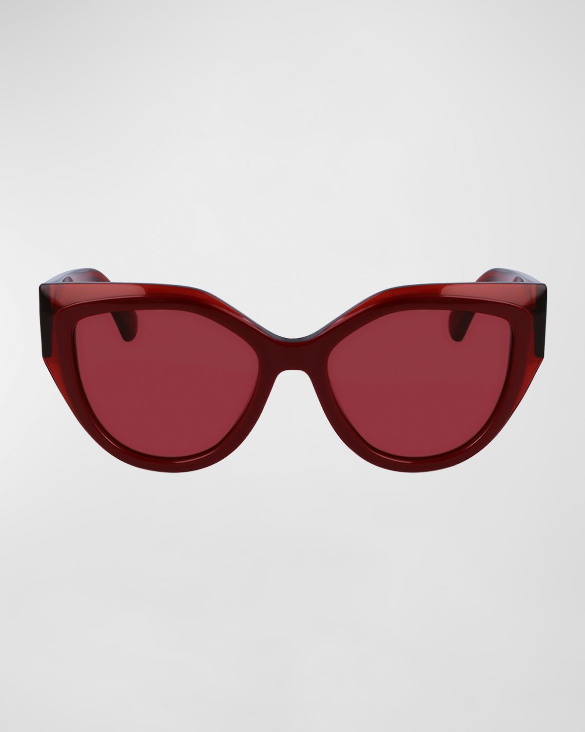 Ferragamo Classic Logo Acetate Cat-Eye Sunglasses