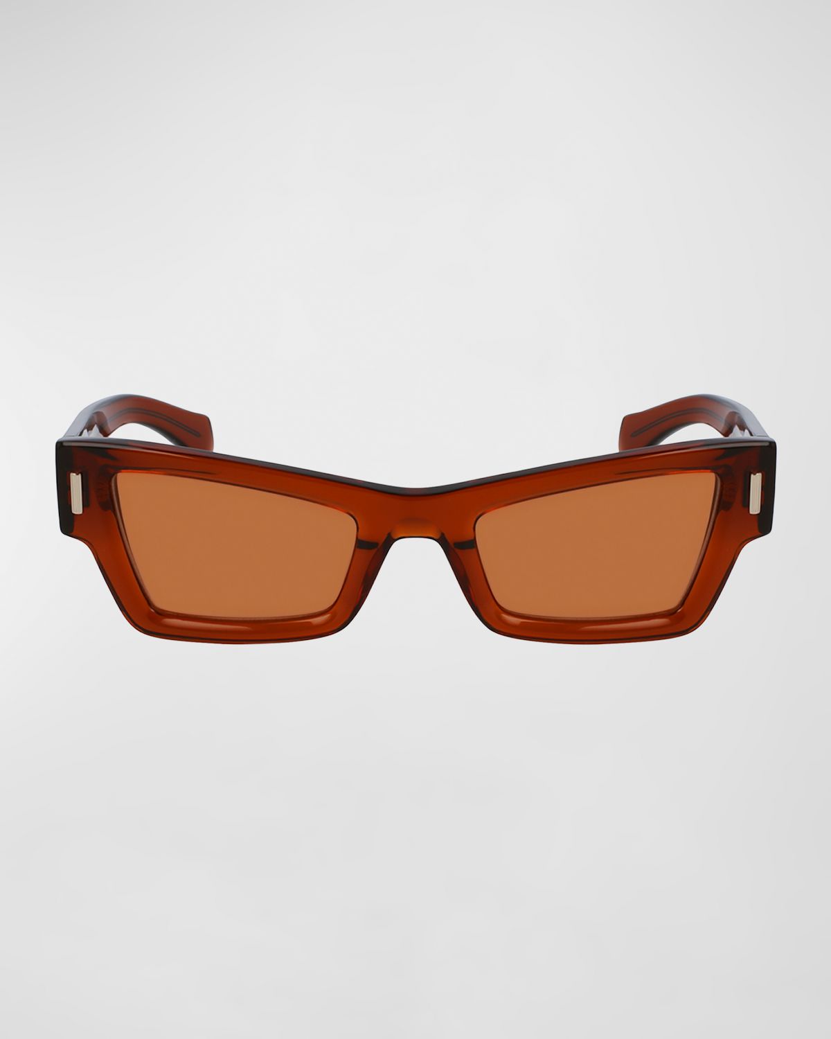 Ferragamo Rivets Acetate Cat-Eye Sunglasses