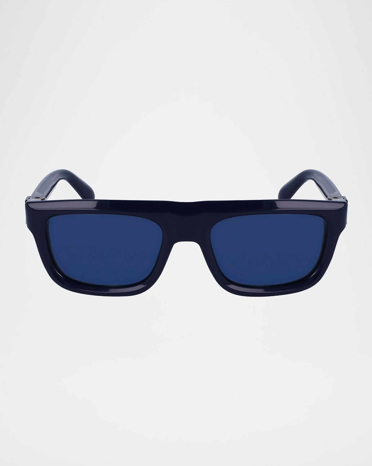 Ferragamo Men 's Prisma Acetate Square Sunglasses, 56mm