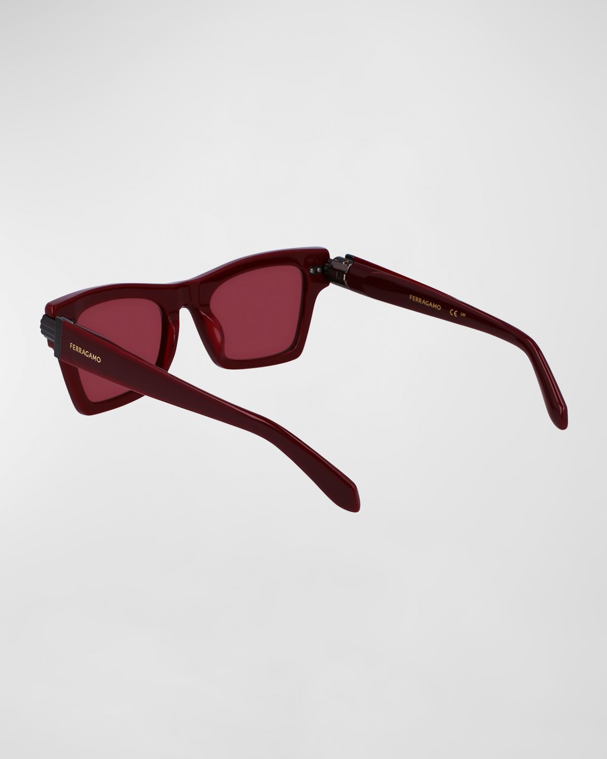 Ferragamo Prisma Acetate Cat-Eye Sunglasses