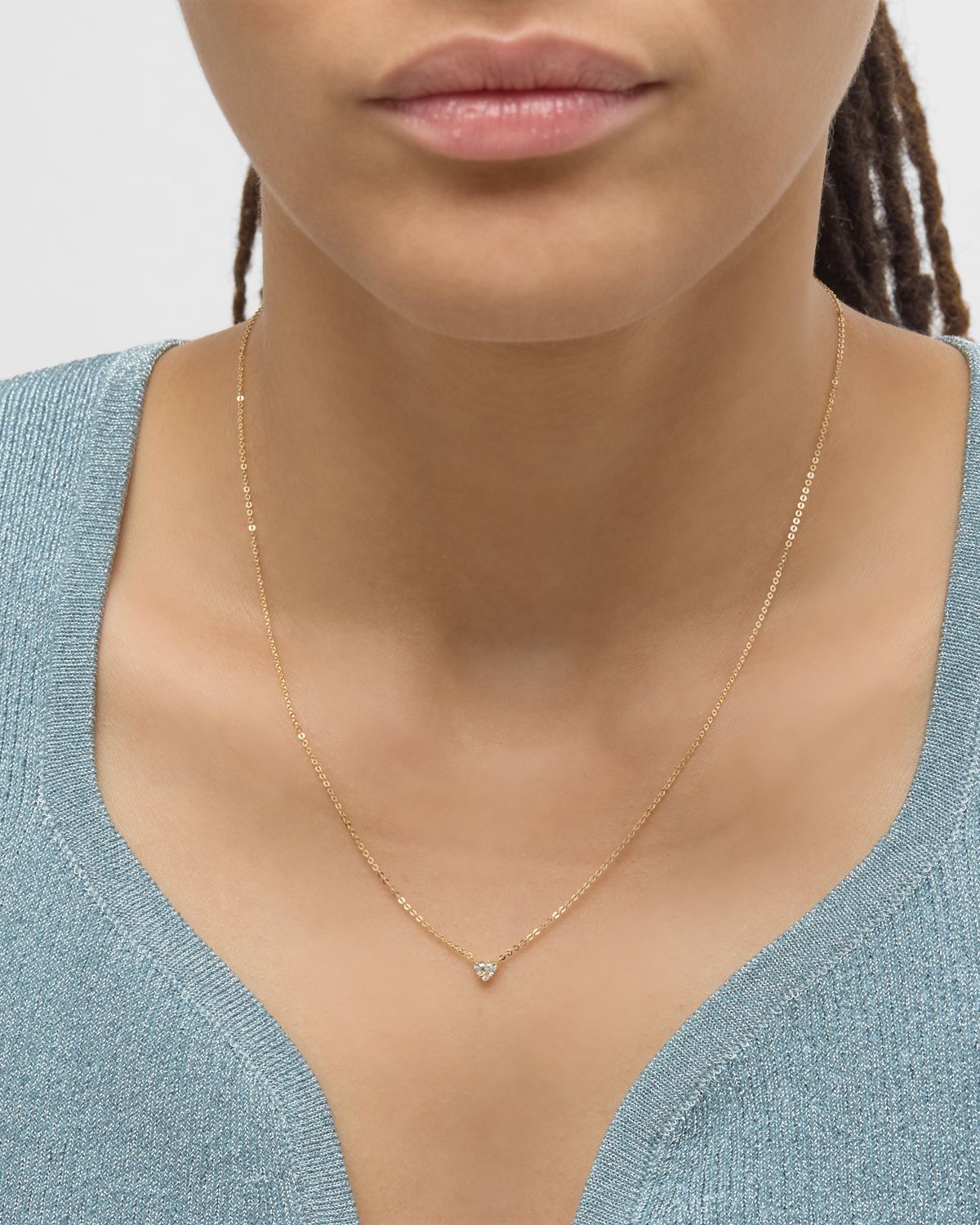 Anita Ko 18K Yellow Gold Heart Diamond Necklace