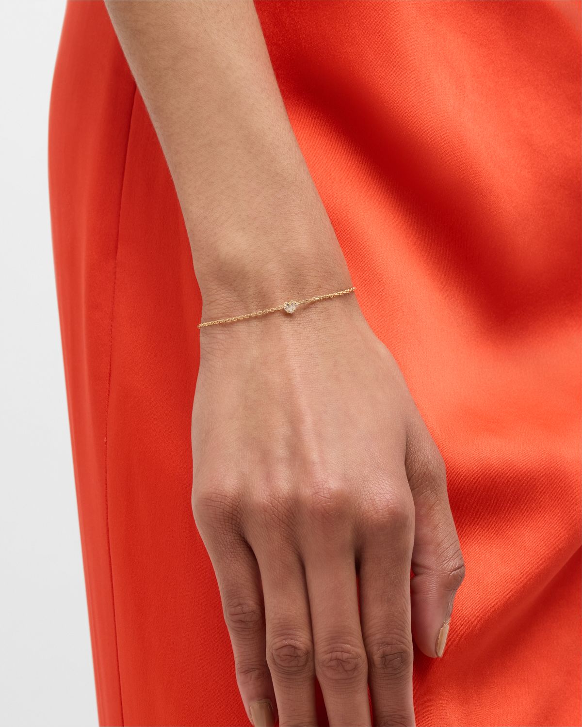 Anita Ko 18K Yellow Gold Heart Diamond Bracelet