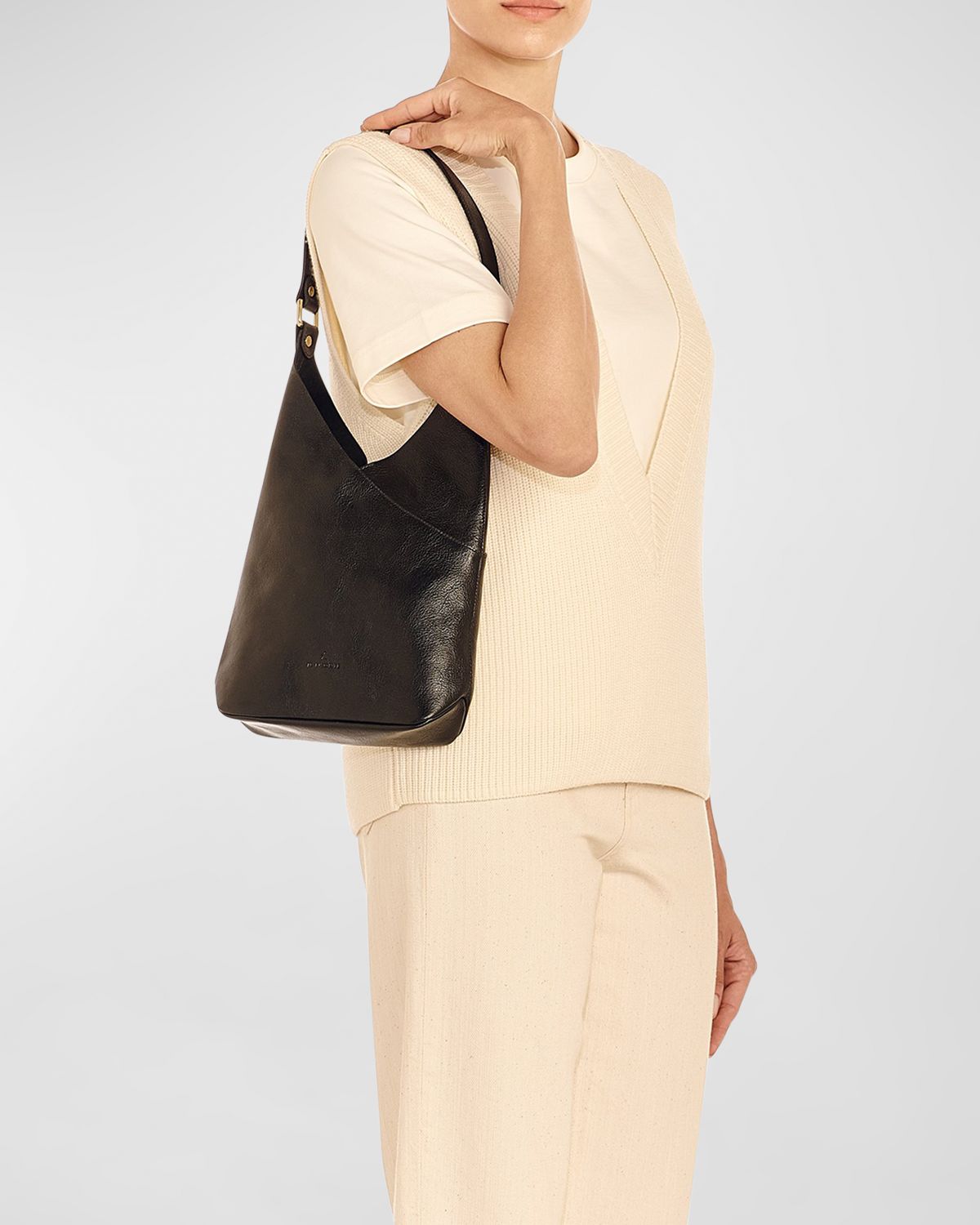 Il Bisonte Malibu Leather Shoulder Bag