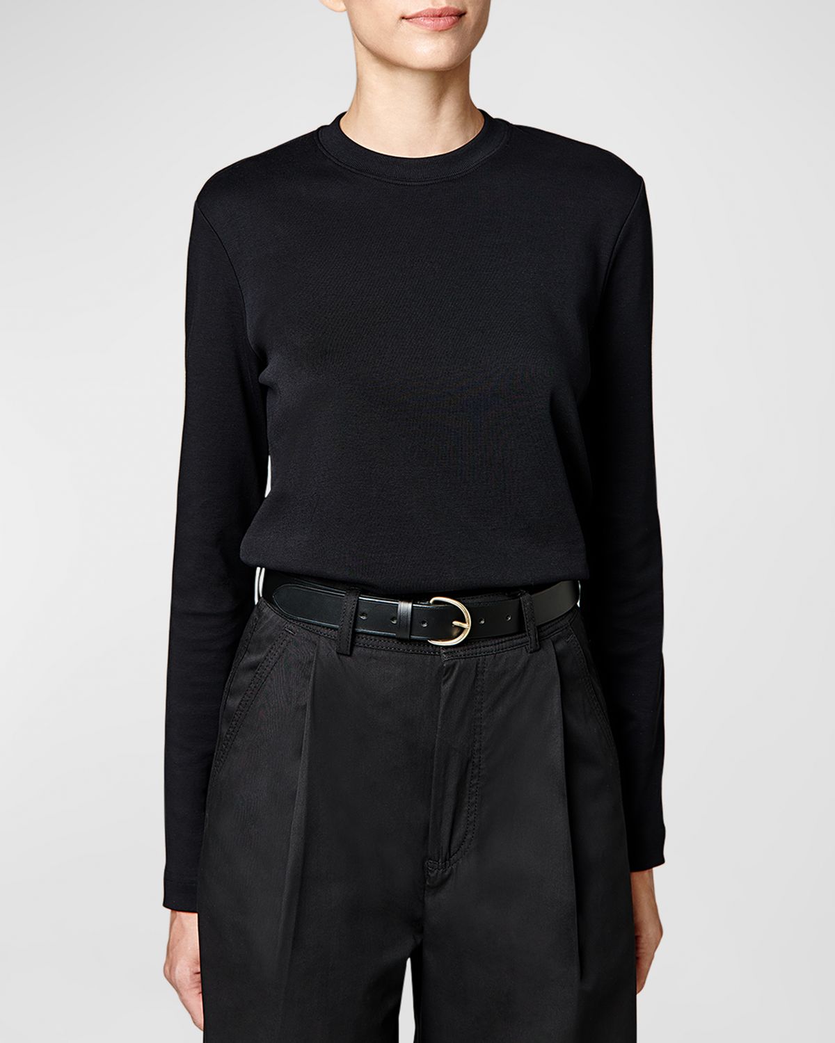 Il Bisonte Classic Calf Leather Buckle Belt