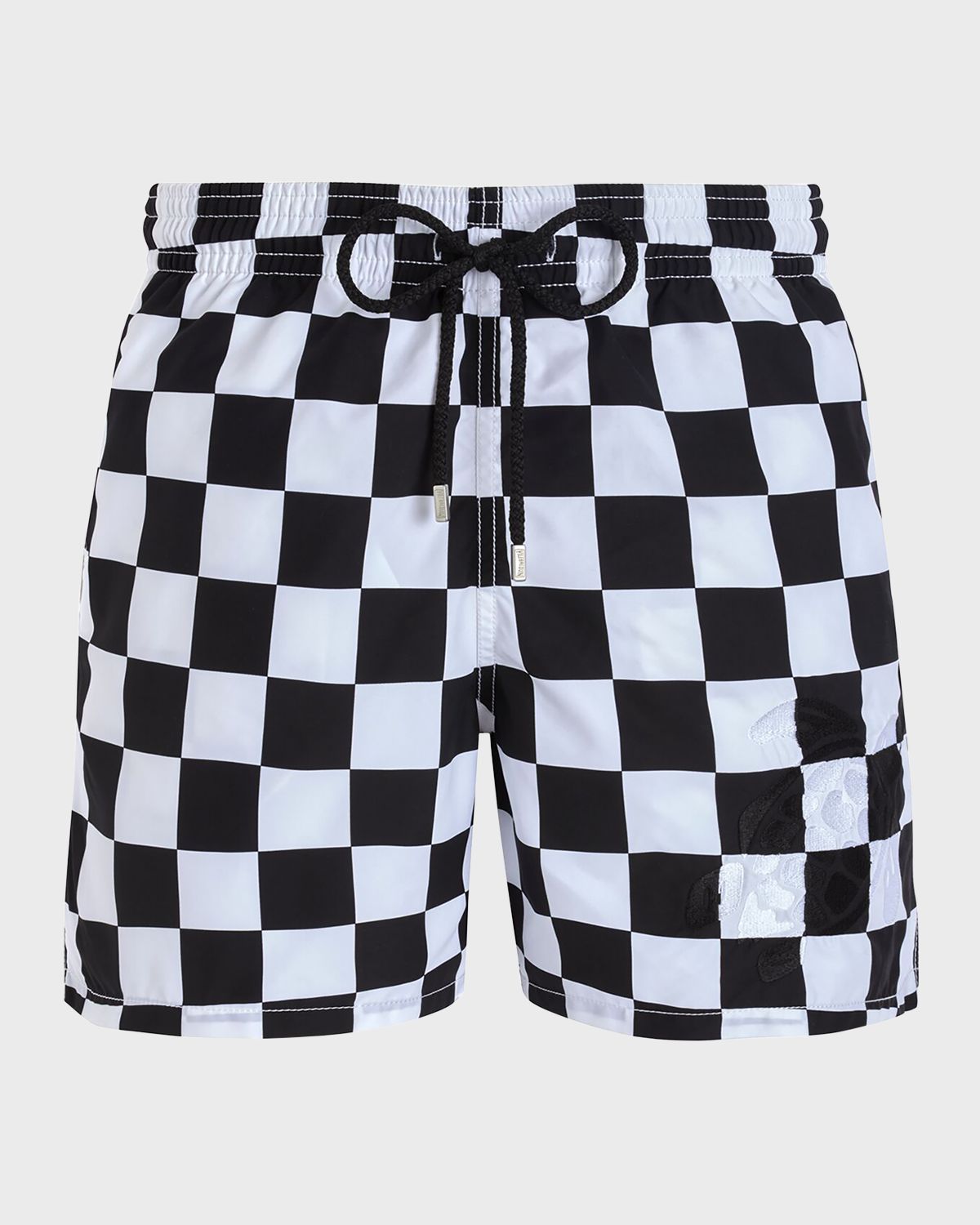 Vilebrequin Men 's Damier Check Swim Trunks