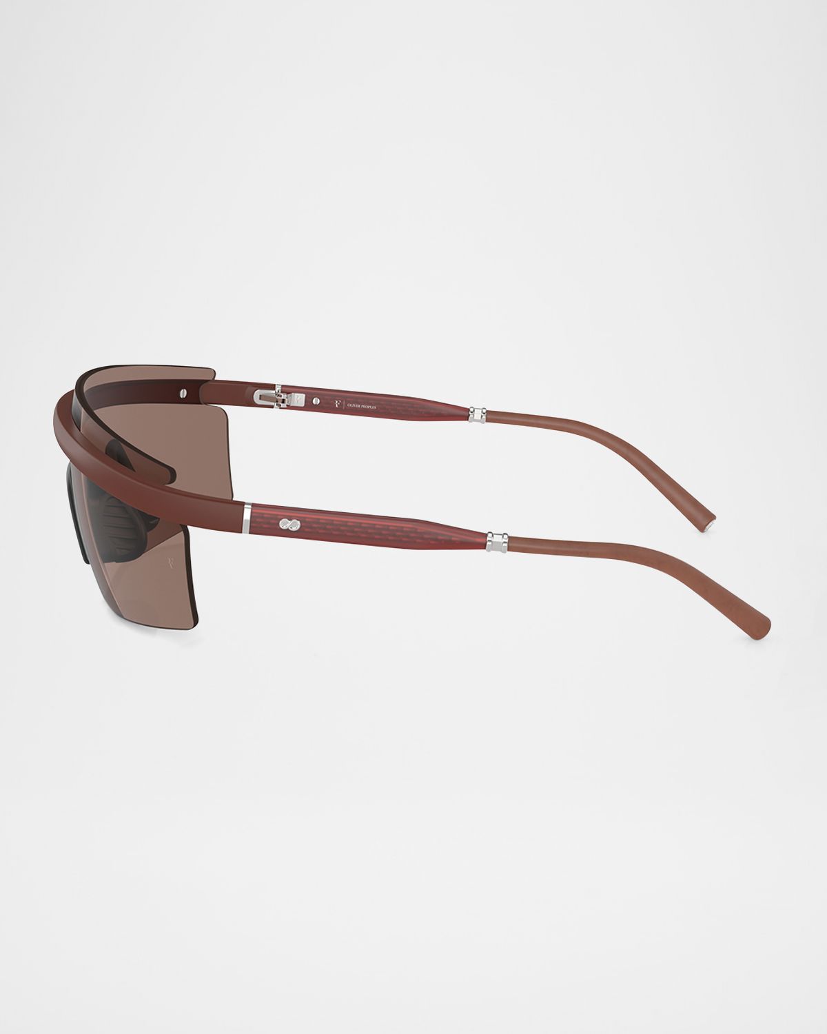 Oliver Peoples x Federer Men 's R-4 Plastic Shield Sunglasses