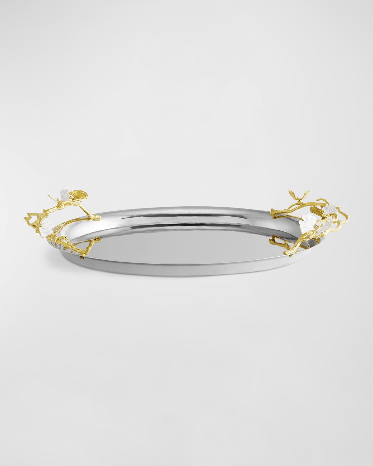 Michael Aram Butterfly Ginkgo White & Gold Large Tray