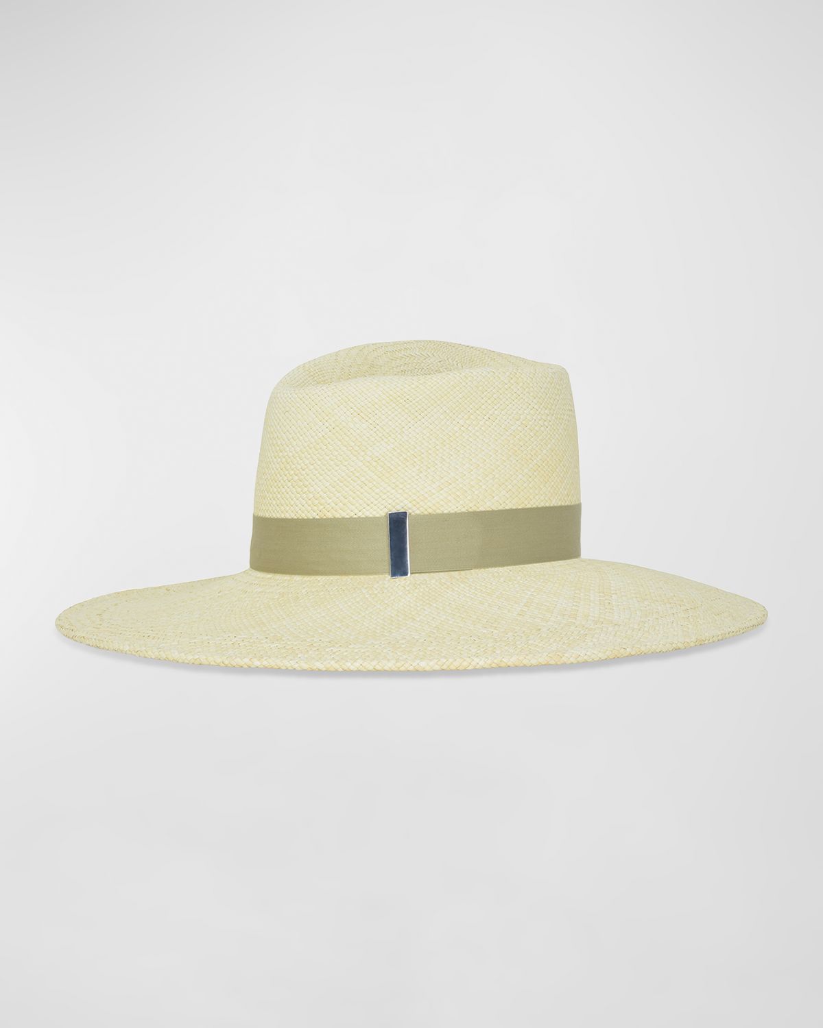 Gigi Burris Drake Asymmetric Straw Fedora
