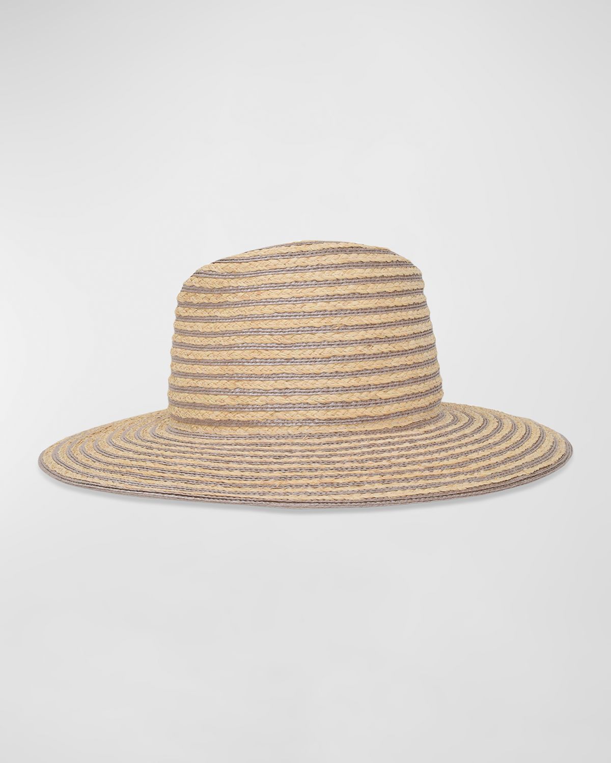 Gigi Burris Jeanne Striped Straw Fedora