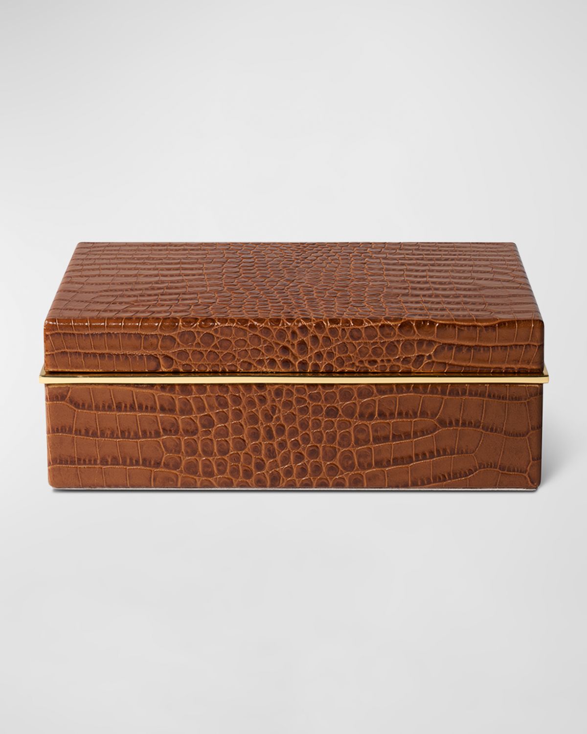 AERIN Classic Croc Leather Small Box