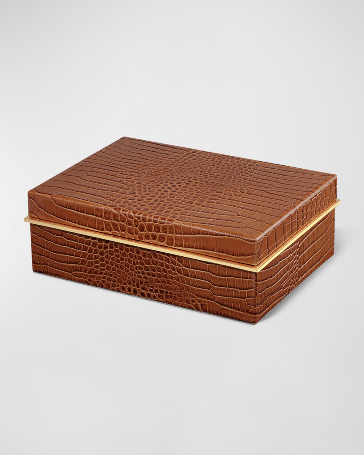 AERIN Classic Croc Leather Small Box