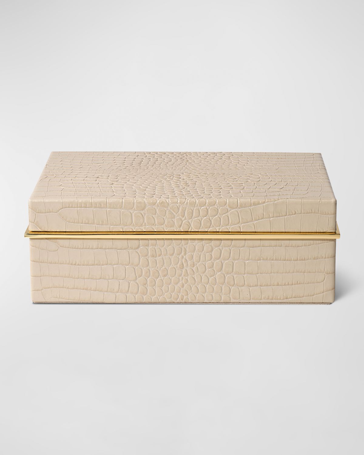 AERIN Classic Croc Leather Small Box