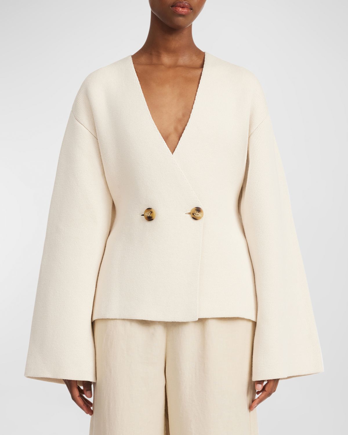 By Malene Birger Tinley Ribbed Double-Breasted Sweater | Thumbnail 4