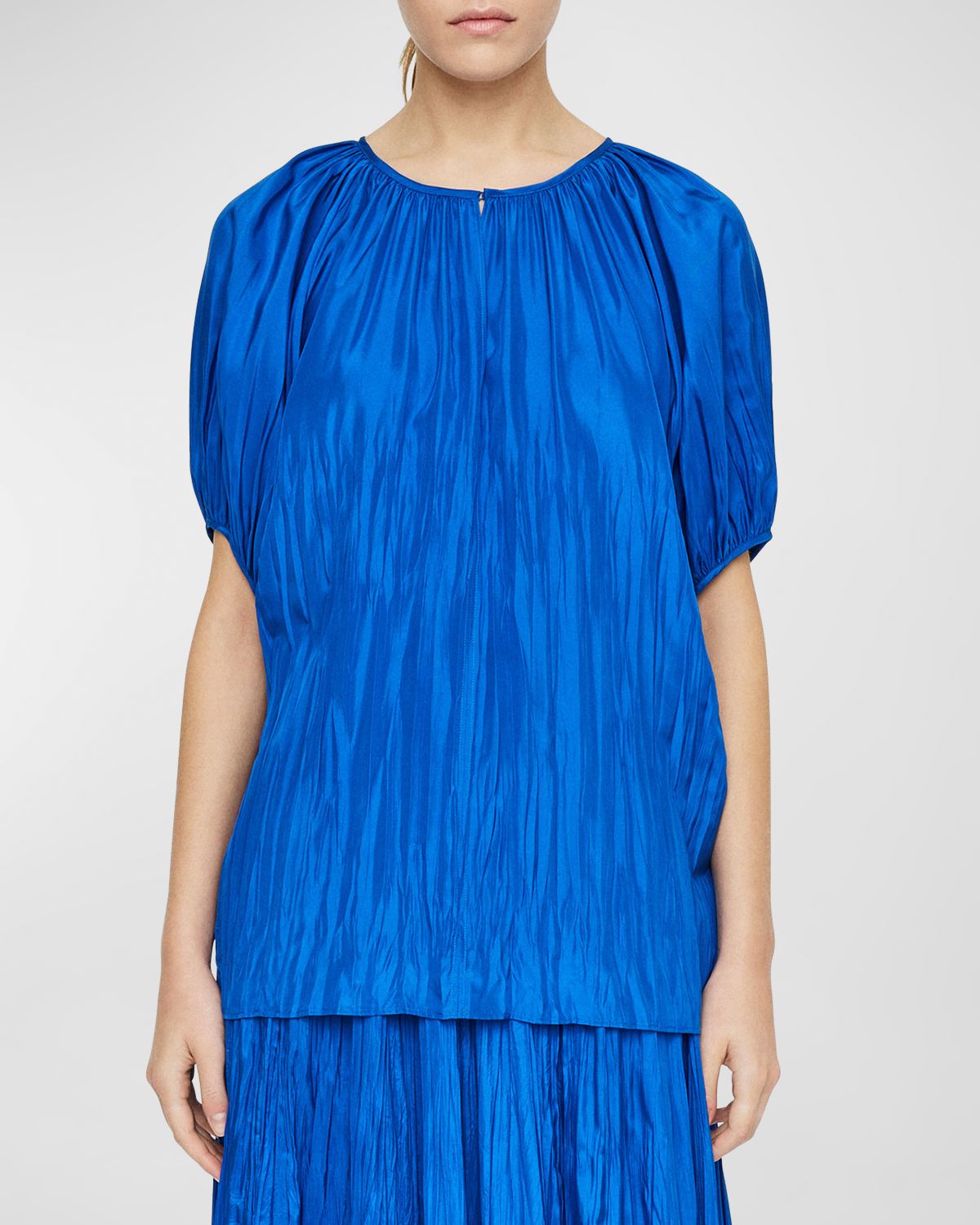 Joseph Briela Crinkled Habotai Silk Blouse | Thumbnail 4