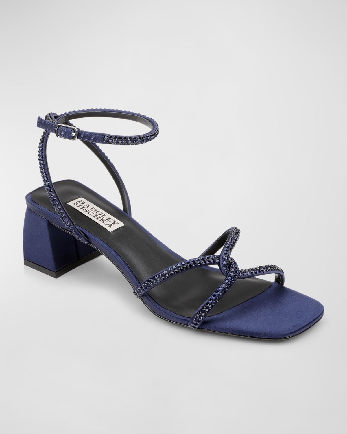 Badgley Mischka Brisa Strass Ankle-Strap Sandals
