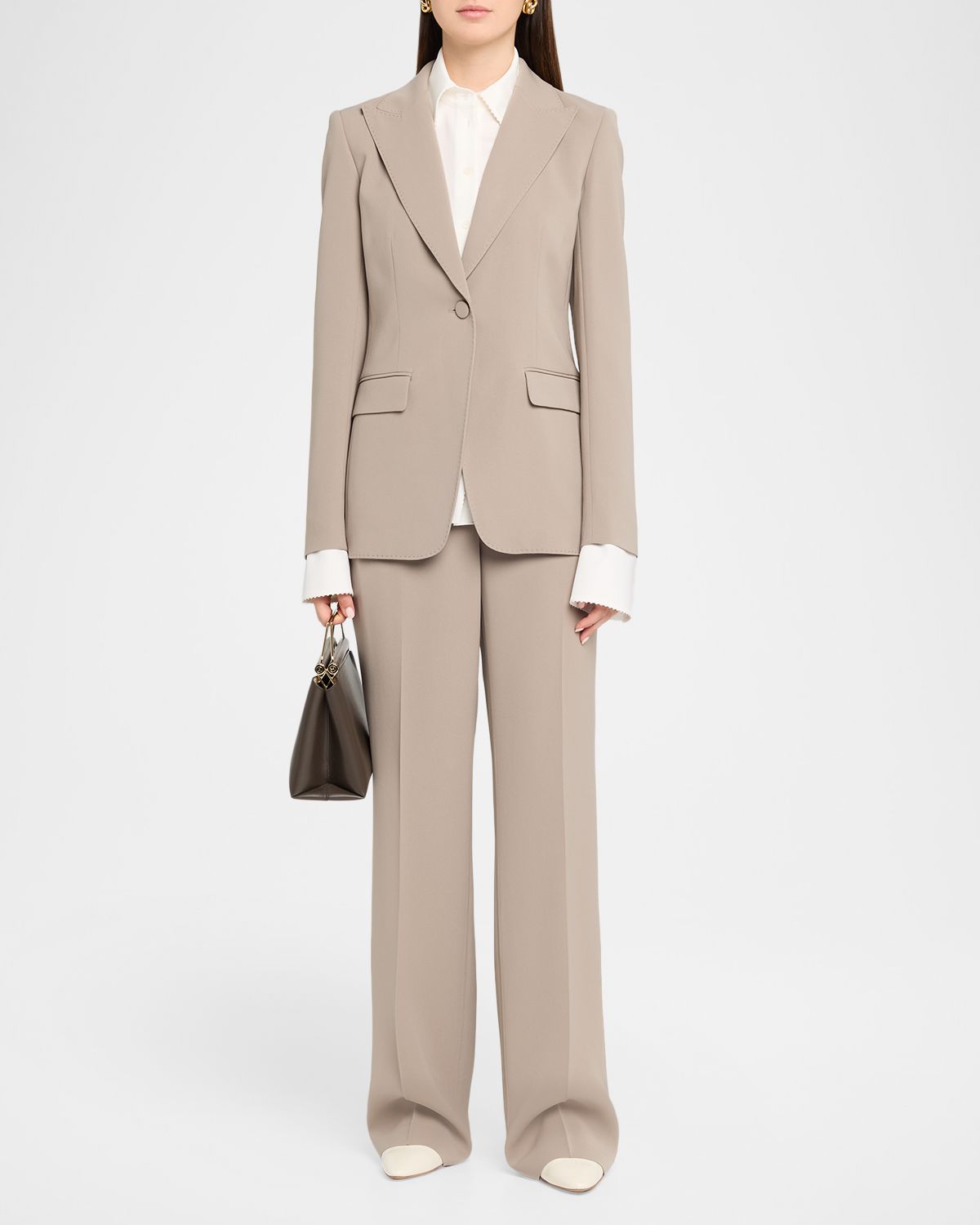 Lafayette 148 New York Single-Button Finesse Crepe Blazer | Thumbnail 2 Lafayette 148 New York Single-Button Finesse Crepe Blazer | Thumbnail 2