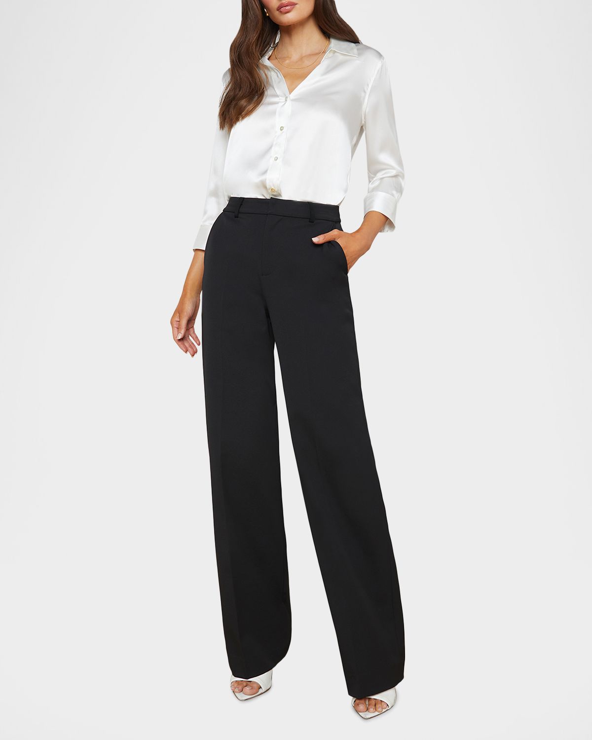 L 'Agence Livvy Straight-Leg Trousers