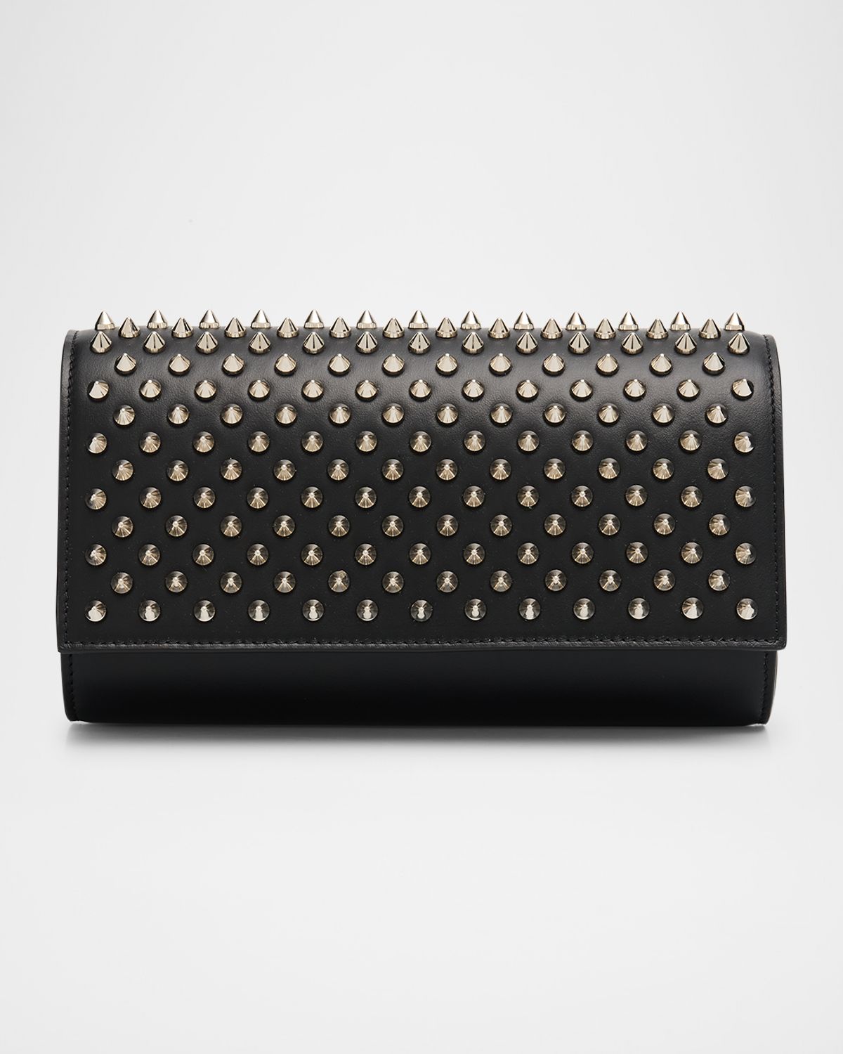 Christian Louboutin Paloma Spike Studs Leather Wallet on Chain