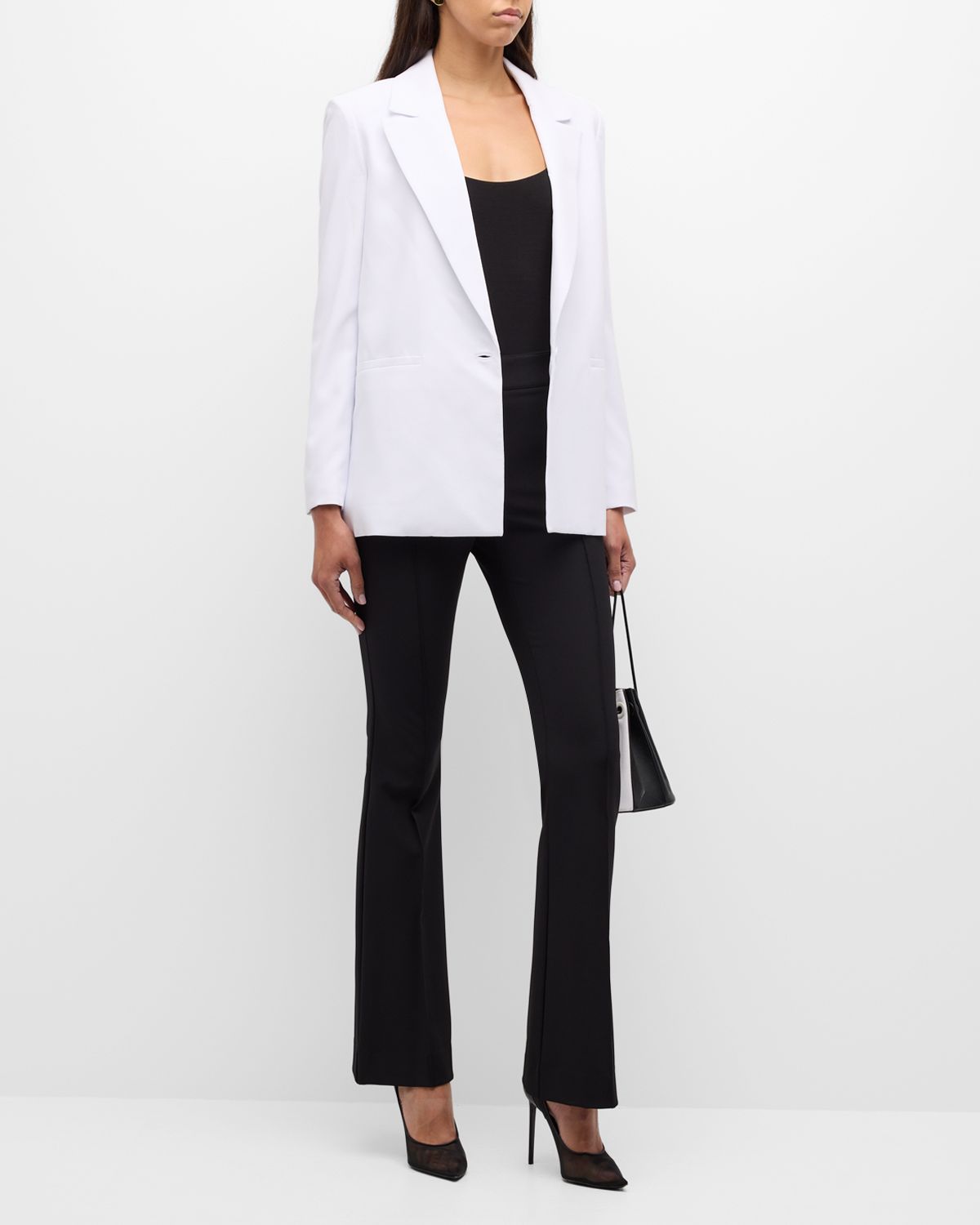 ALICE + OLIVIA Denny Notch-Collar Boyfriend Blazer
