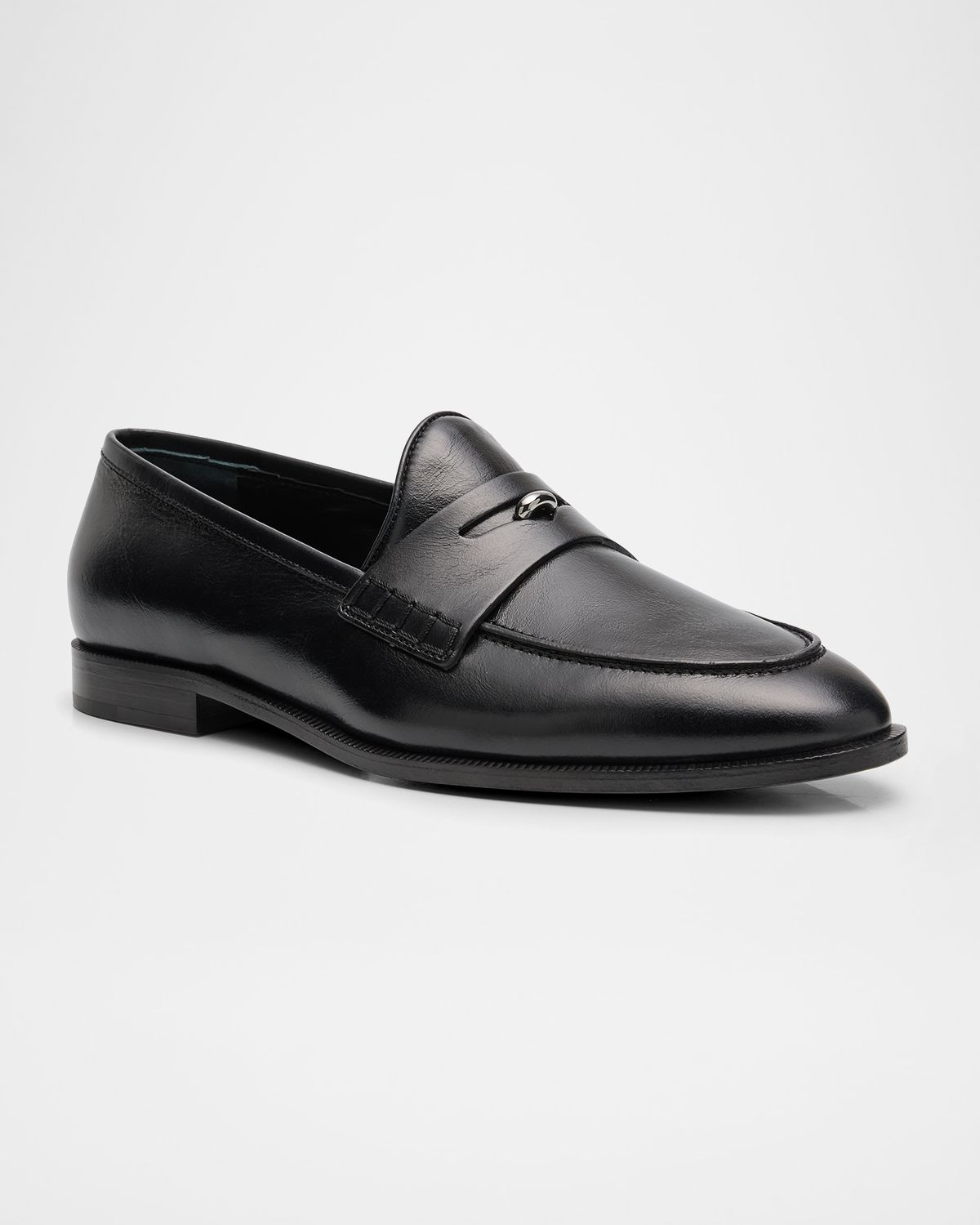 Giuseppe Zanotti Men 's Archiel Leather Penny Loafers