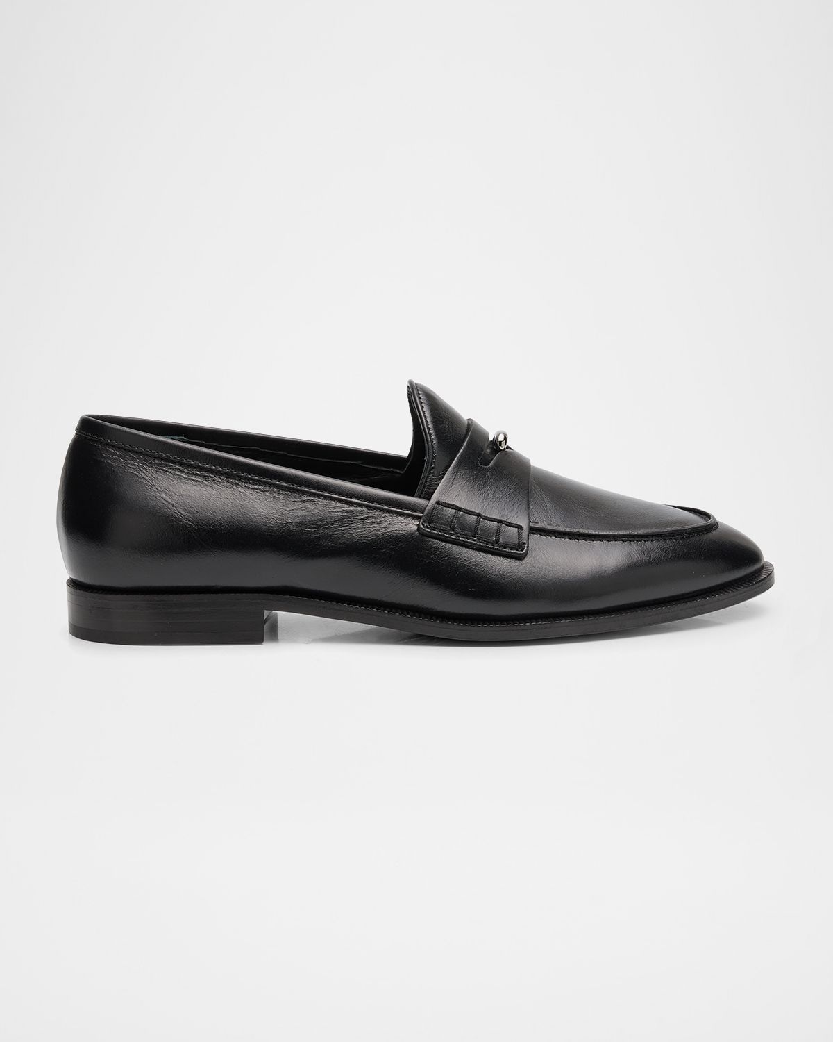 Giuseppe Zanotti Men 's Archiel Leather Penny Loafers