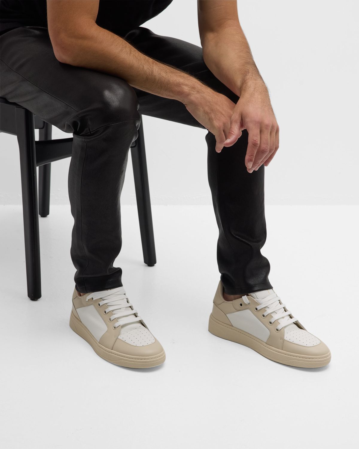 Giuseppe Zanotti Men 's Gz94 Bicolor Leather High-Top Sneakers