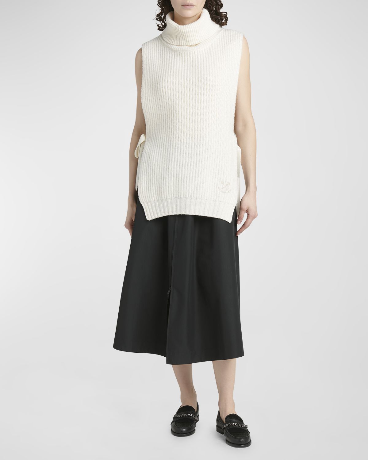 Golden Goose Journey Side-Tie Turtleneck Sweater Vest