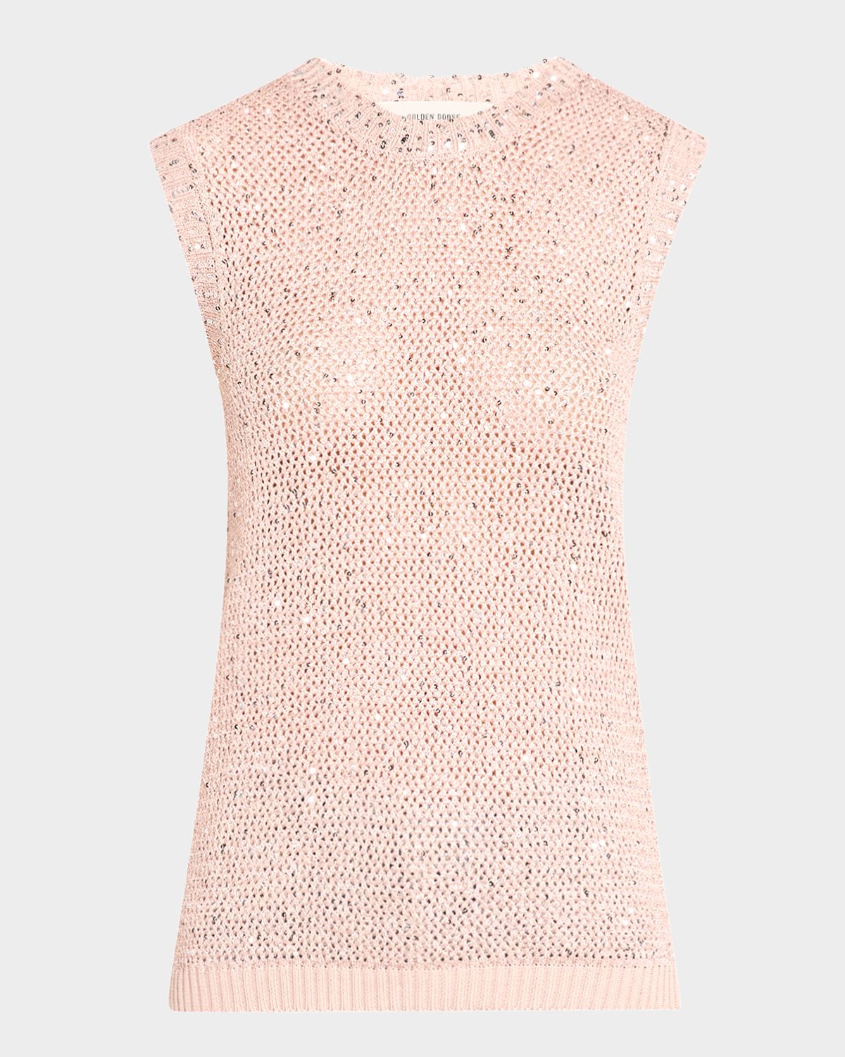 Golden Goose Journey Sequined Knit Tank Top