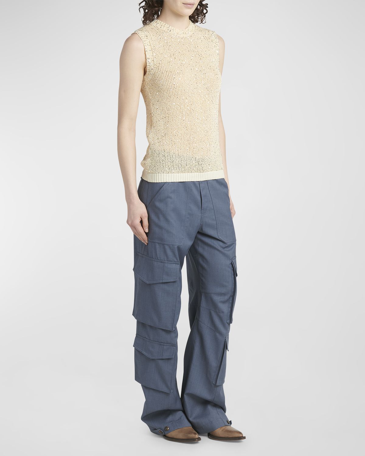 Golden Goose Journey Sequined Knit Tank Top | Thumbnail 7 Golden Goose Journey Sequined Knit Tank Top | Thumbnail 7
