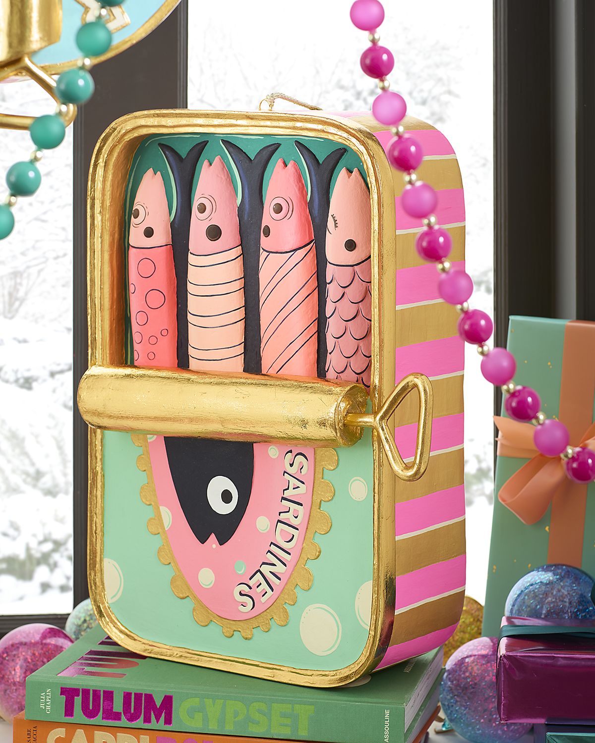 Glitterville Sardine Christmas Ornament Display | Thumbnail 4 Glitterville Sardine Christmas Ornament Display | Thumbnail 4