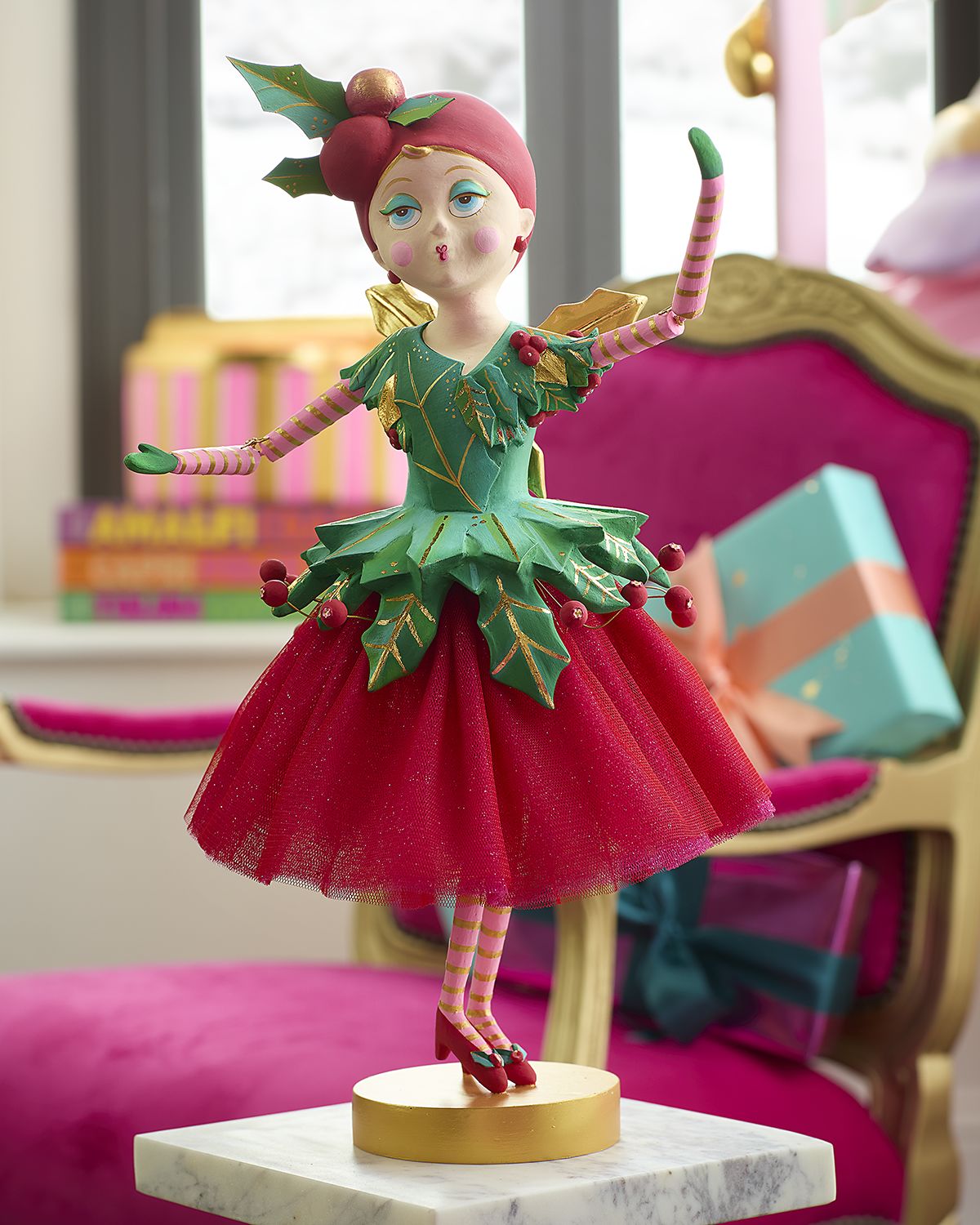 Glitterville Miss Meri Beri Tabletop Figurine, 17.5" | Thumbnail 4